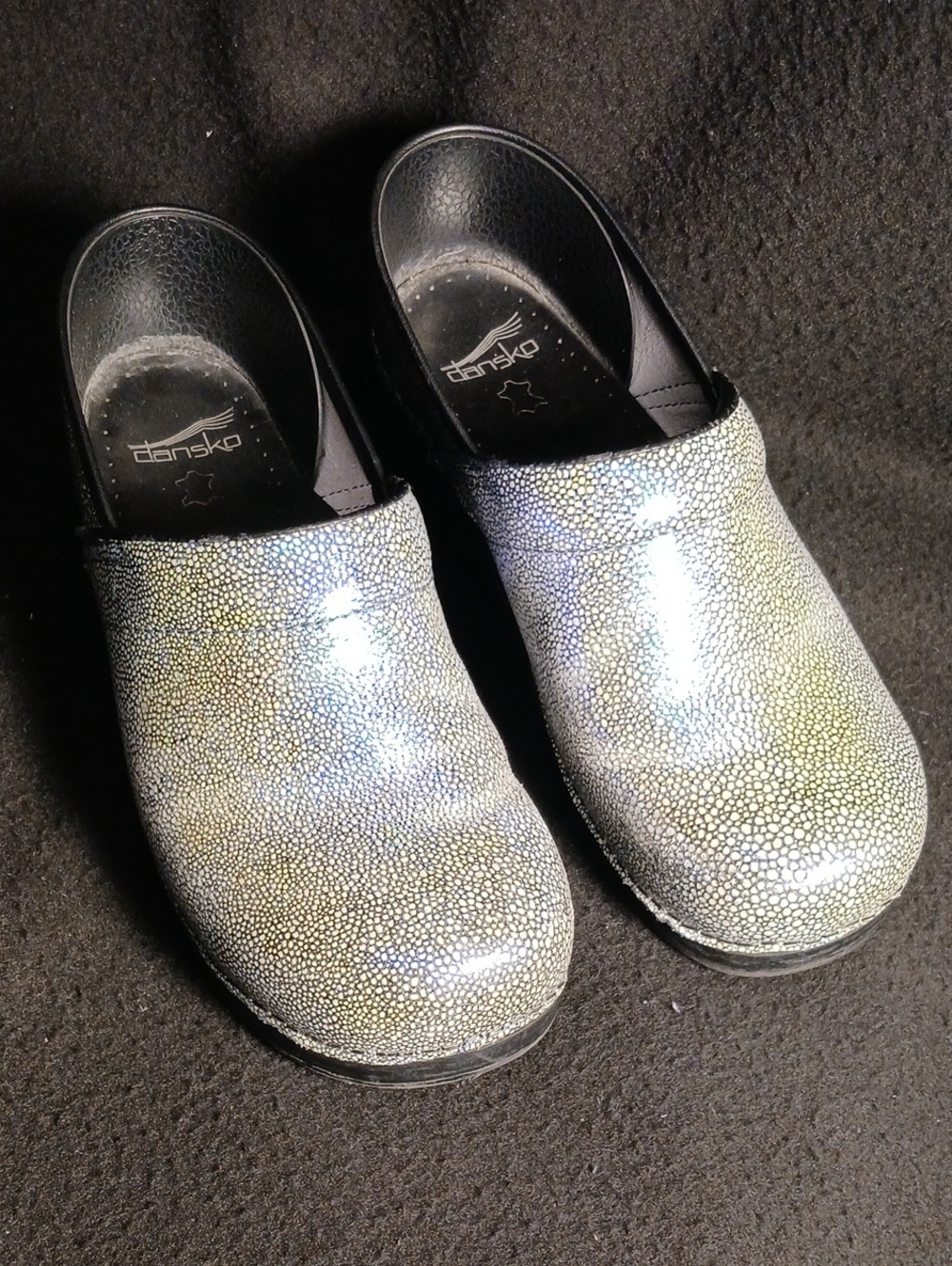 Dansko Iridescent Clogs